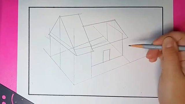 Нарисовать новогодний домик смотреть онлайн