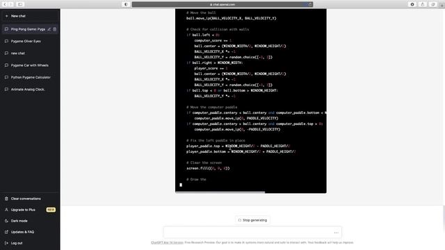 ChatGPT created a Ping Pong Game - Python смотреть онлайн