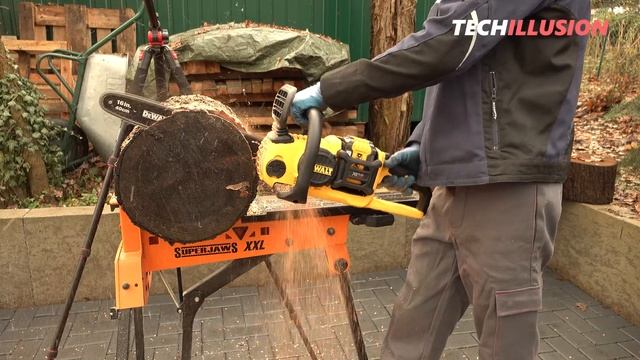 ?EXTREMETEST: DeWalt 54/60V Cordless Chainsaw DCM575N In Test!? - DeWalt Battery Chainsaw DCM575N