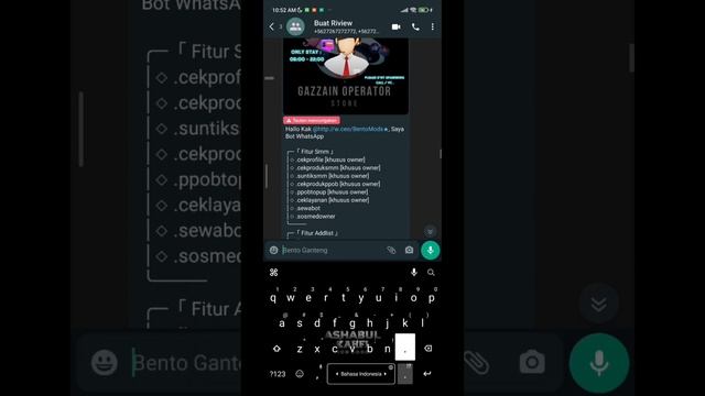 RIPIW SCRIPT BOT STORE SMM PPOB OTOMATIS BY @GazzainCreatorModz смотреть онлайн