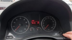 VW Golf 5 - Сброс сервиса