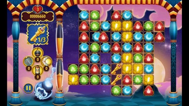 1001 Nights VI 3 match puzzle Ali Baba and the Forty Thieves game смотреть онлайн