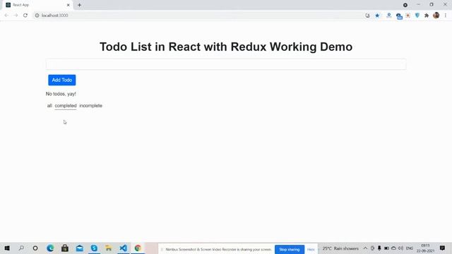 Create Todo List in React with Redux смотреть онлайн