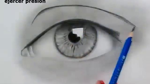 Cómo dibujar un ojo realista y PESTAÑAS!! Paso a Paso смотреть онлайн