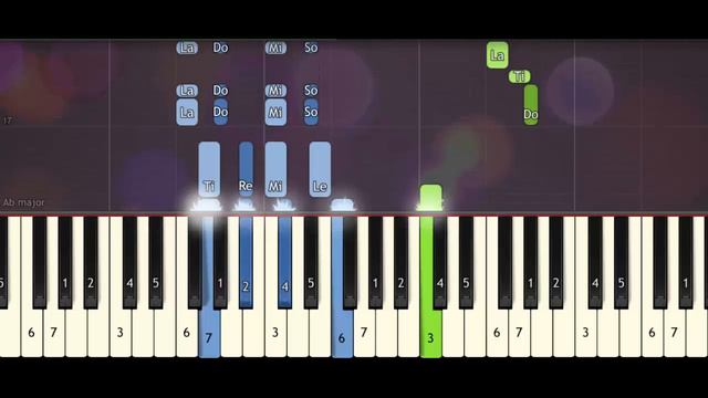 Frank Sinatra - Fly me to the moon (piano acoustic) synthesia tutorial by Piano Sheet Music смотреть онлайн