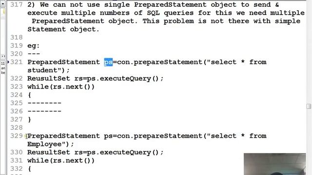26 Advanced java tutorial | JDBC | PreparedStatement With or Without Parameters to SQL | adv java смотреть онлайн