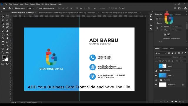 How to Use Business Card Mockup the EASY WAY - Adobe Photoshop Tutorial смотреть онлайн