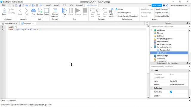 How to set Day and Night (Roblox Studio Tutorial) by PrizeCP Extreme Short Series (030s) смотреть онлайн