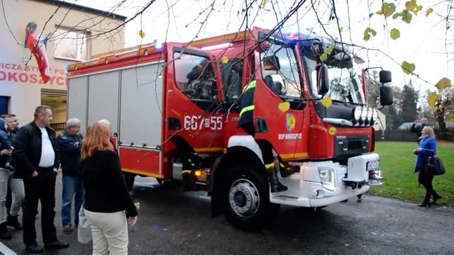 Przywitanie nowego wozu bojowego Volvo FL 4x4 w OSP Kokoszyce - 27.10.2017 смотреть онлайн