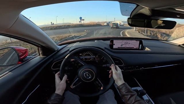 New Mazda CX-30 e-Skyactiv G 2024 Test Drive POV смотреть онлайн