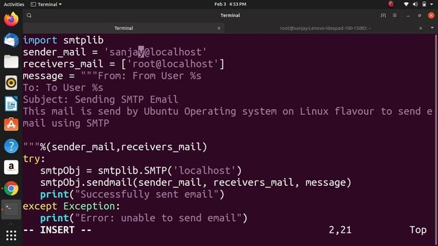 Python send Email using SMTP смотреть онлайн