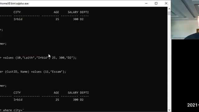 DML Statements using Oracle смотреть онлайн