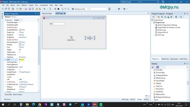 BalloonHint C++ Builder