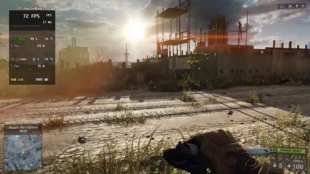 Battlefield 4 RTX 3050 4GB + Intel i5-11400H Ultra Settings смотреть онлайн