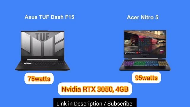Asus TUF Dash F15 Intel 12450H vs Acer Nitro Intel 12500H | RTX 3050 | In-depth comparison (2022) смотреть онлайн