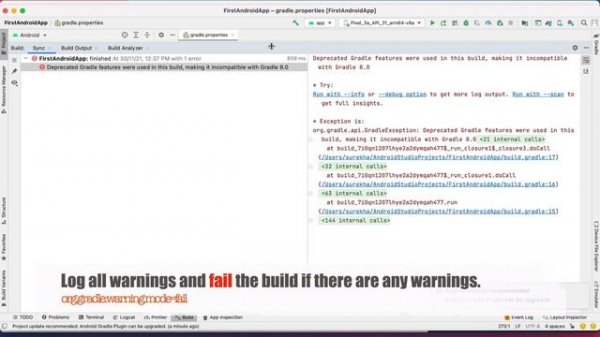 Fix "Deprecated Gradle features were used in this build, making it incompatible with Gradle 8.0"