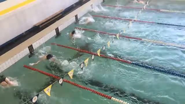 Плавание 100м ПОВОРОТ - 7 заплыв 1 поворот - 15-18 марта 2018 Калуга смотреть онлайн