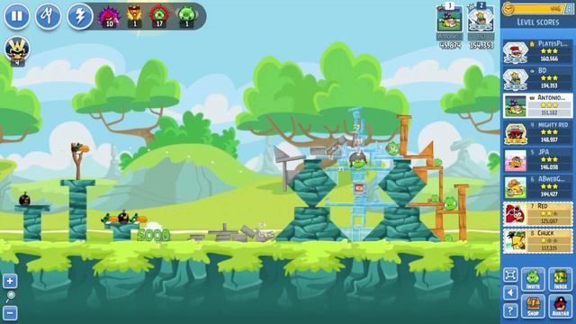 Angry Birds Refresh | Weekly Tournament (1/23 - 1/30/24) Power-Up Walkthrough (896,147) смотреть онлайн