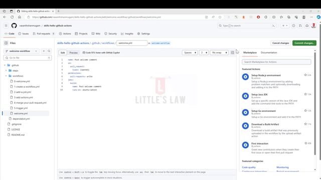 Learn Github Actions Basic to Intermediate Journey смотреть онлайн