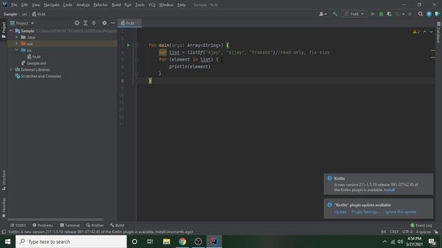 Collections in Kotlin | List, mutable List and ArrayList смотреть онлайн