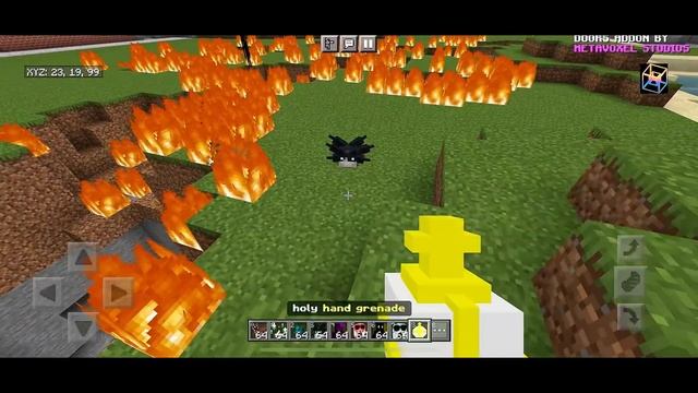 NEW *Holy Hand Grenade* DOORS Addon from Super Hard Mode in Minecraft PE смотреть онлайн