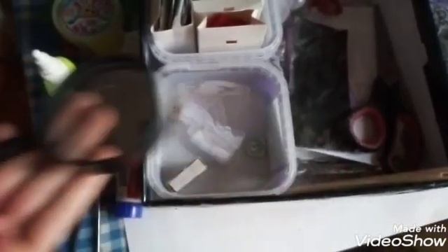 ЧТО У МЕНЯ В КОРОБКЕ ДЛЯ СКРАПБУКИНГА/первое видео смотреть онлайн