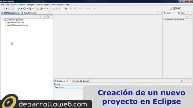 Instalar Eclipse con PDT para programar con PHP y crear un primer proyecto смотреть онлайн