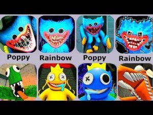 Poppy Playtime VS Rainbow Freinds - кто лучше