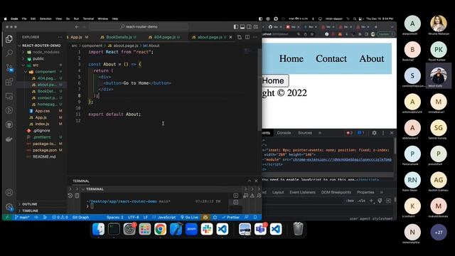 FDB4 Frontend Developer 20221216 React Router CSS Styling Nitish смотреть онлайн
