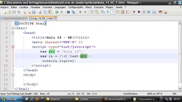 Aula 40 Expressoes regulares 2 Curso de JavaScript смотреть онлайн