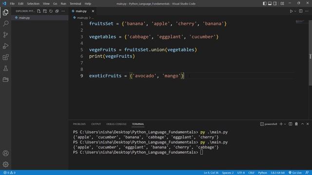 Python Tutorial for Beginners #19 - Python sets math operations on sets смотреть онлайн