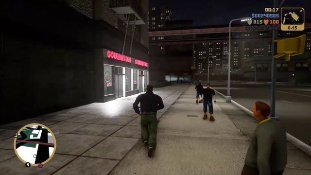 GTA III Definitive Edition weapon switch fast running bug смотреть онлайн