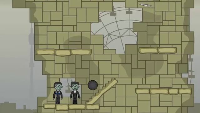 Rolling Fall - Cut the chain and drop zombies into the abyss смотреть онлайн