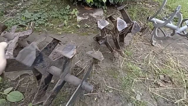 анонс работы тремя видами фрез для мотоблока Ока 9л.с. сравнение фрез сабли, гусиные лапки и целина