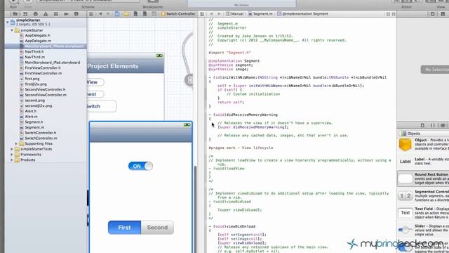 Learn Xcode 4 3 Tutorial iOS iPad iPhone 1 15 UISwitch pt1 смотреть онлайн