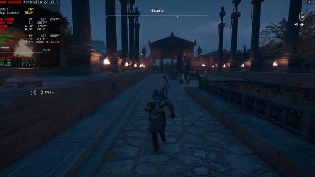 ASSASSIN'S CREEED ODYSSEY - ALTO | ULTRA | 1440P - RX 6600M | 51 RISC | UNDERVOLTING 900 mV смотреть онлайн