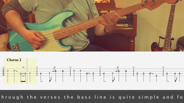 While My Guitar Gently Weeps - The Beatles - Bass Lesson - Rolling Tab смотреть онлайн