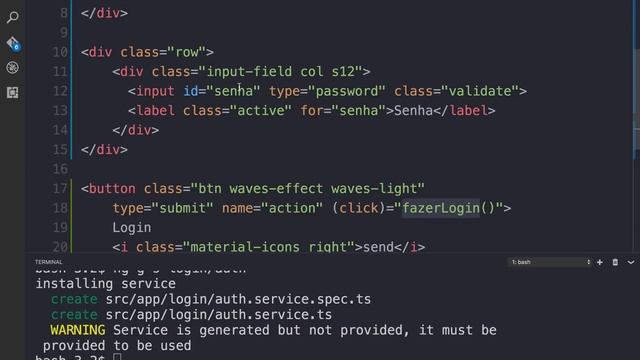 Curso Angular #63: Rotas: Tela de Login e como não mostrar o Menu (NavBar) смотреть онлайн