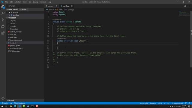 Godot + C# + Visual Studio Code смотреть онлайн