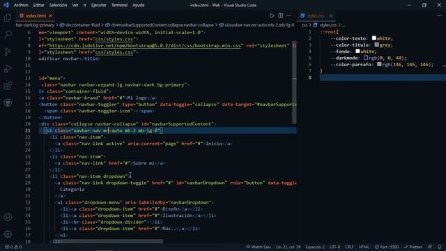 modificar el navbar de bootstrap 5 смотреть онлайн