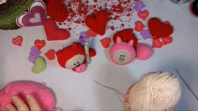 МК//Вязаная игрушка "Влюблённые Дьяволята". Часть 2. смотреть онлайн