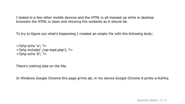 HTML : require_once in PHP is printing in mobile devices смотреть онлайн