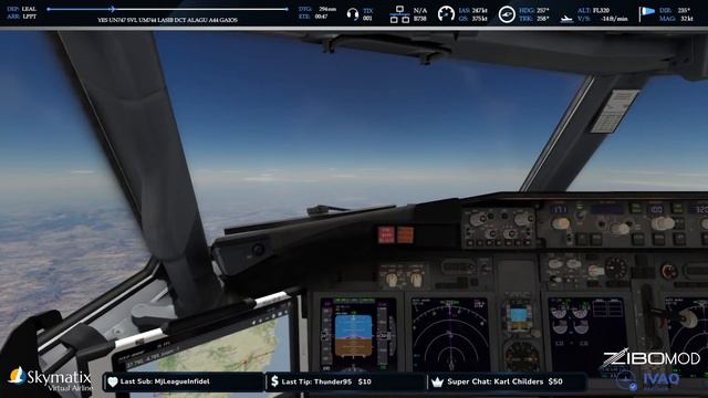 (LEAL) Alicante to Lisbon Portela (LPPT) | Zibo Mod v3.53.25 смотреть онлайн