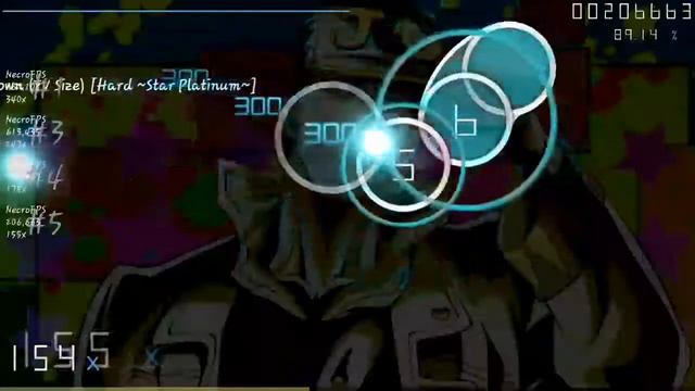 Jojo's Bizzare Adventures OP 5 - Crazy Noise Bizarre Town osu! смотреть онлайн