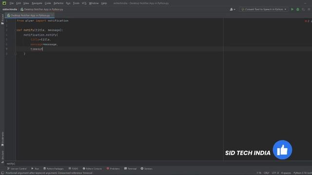 How To Make Desktop Notifier App in Python | Electro-Light - Symbolism смотреть онлайн