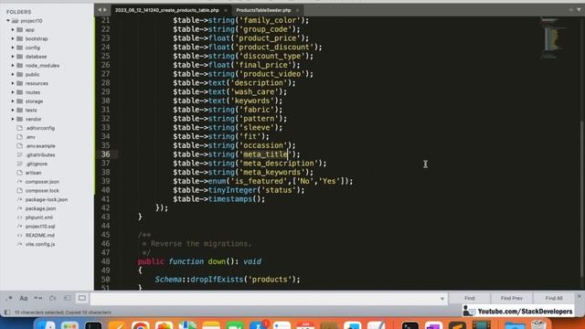 Laravel 10 Tutorial #45 | Create E-commerce | Products Module (II) | Insert Products with Seeder смотреть онлайн