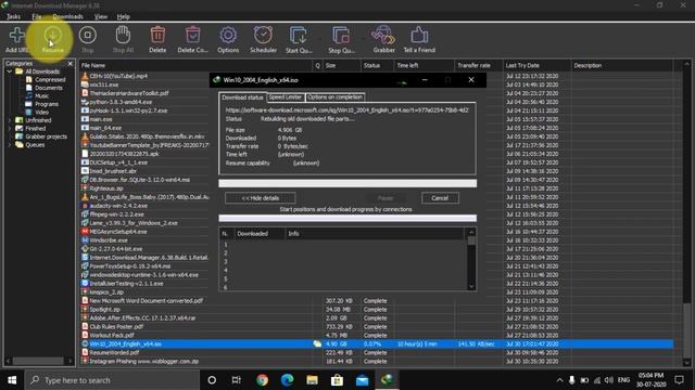 How to Resume Failed or Corrupted Download File on IDM (Internet Download Manager) 2020 in Hindi смотреть онлайн