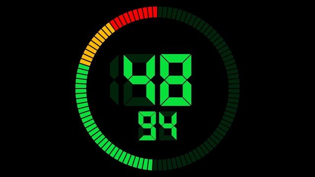 100 Seconds Digital Countdown Timer смотреть онлайн