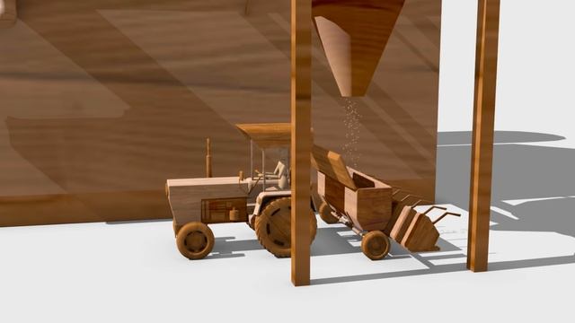 A wooden toy plants artificial flowers - tractor for children смотреть онлайн