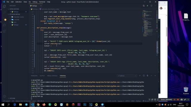 БОТ С БАЗОЙ ДАННЫХ ► Telegram Bot с базой данных MySQL #6 смотреть онлайн